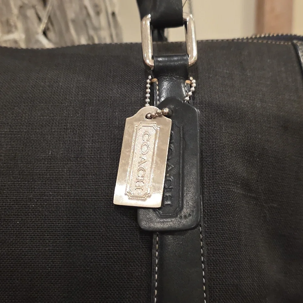 Coach Bonnie Legacy Black Linen #9435